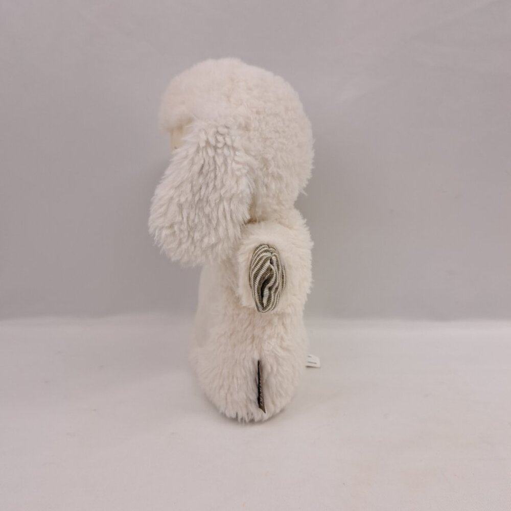 White Sheep Puppet Plush Demdaco Striped Ears Toy Nursery Rhyme 2020 Stuffed - Picture 5 of 14